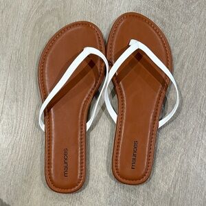 Maurices Brown and White Women's Sandals